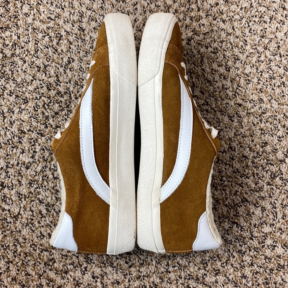 Madewell Sidewalk Low Top Suede Sherpa Sneakers - Picture 9 of 10
